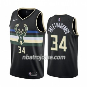 Män Milwaukee Bucks Tröja Giannis Antetokounmpo 34 2019-20 Nike Statement Edition Swingman
